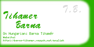 tihamer barna business card